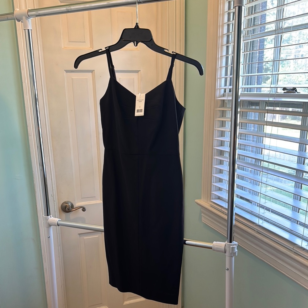 Elegant Black Spaghetti Strap Dress